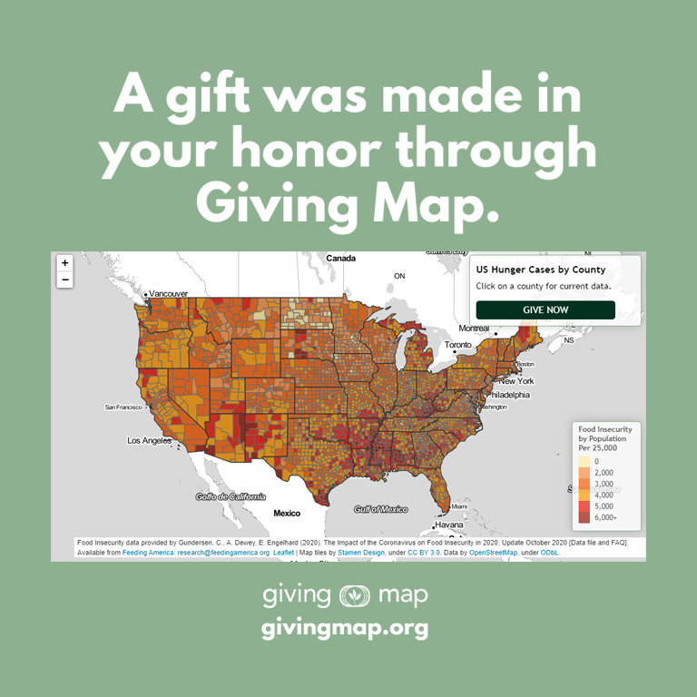 Hunger Map Gift Badge